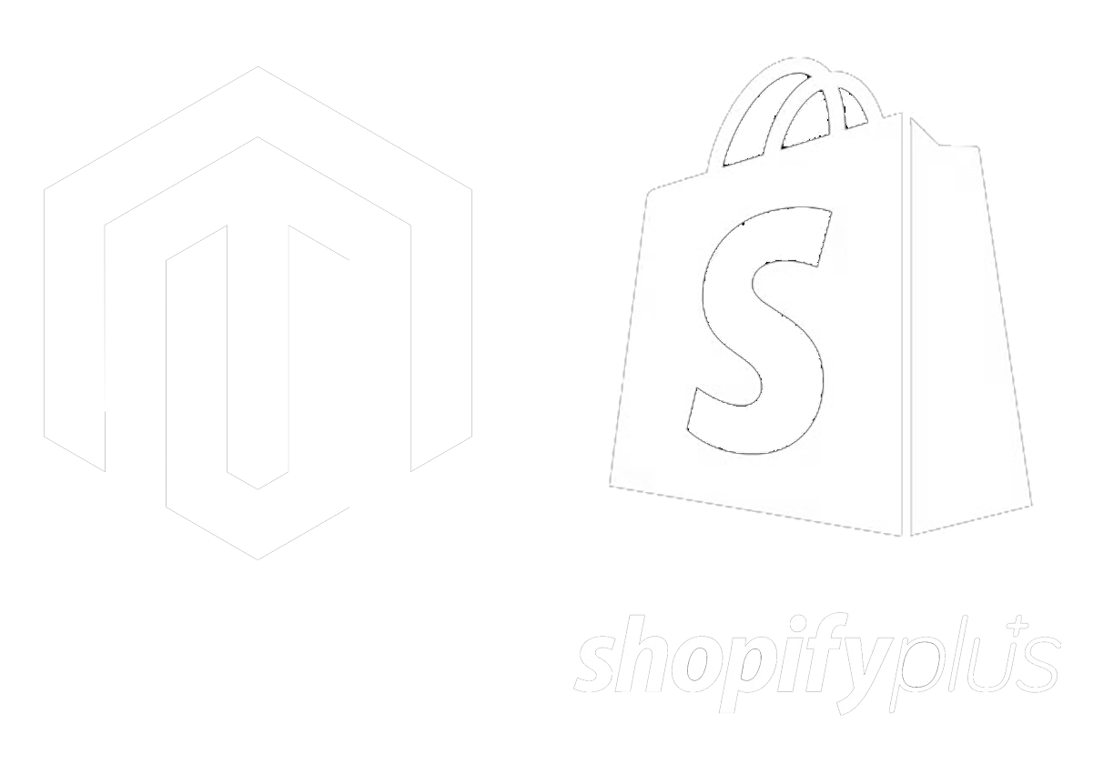 Magento and Shopify logos